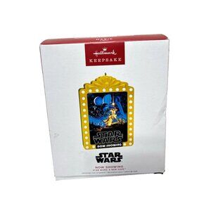 Star Wars Christmas Ornament Hallmark Keepsake A New Hope Movie Now Showing Gift